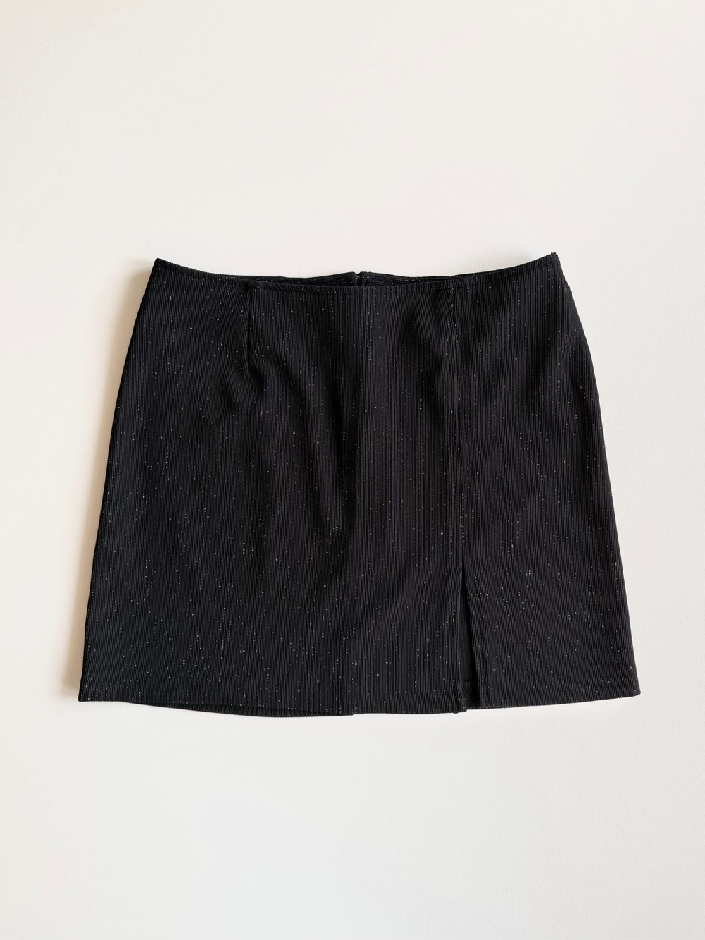 2000s Finally Black Sparkle Mini Skirt